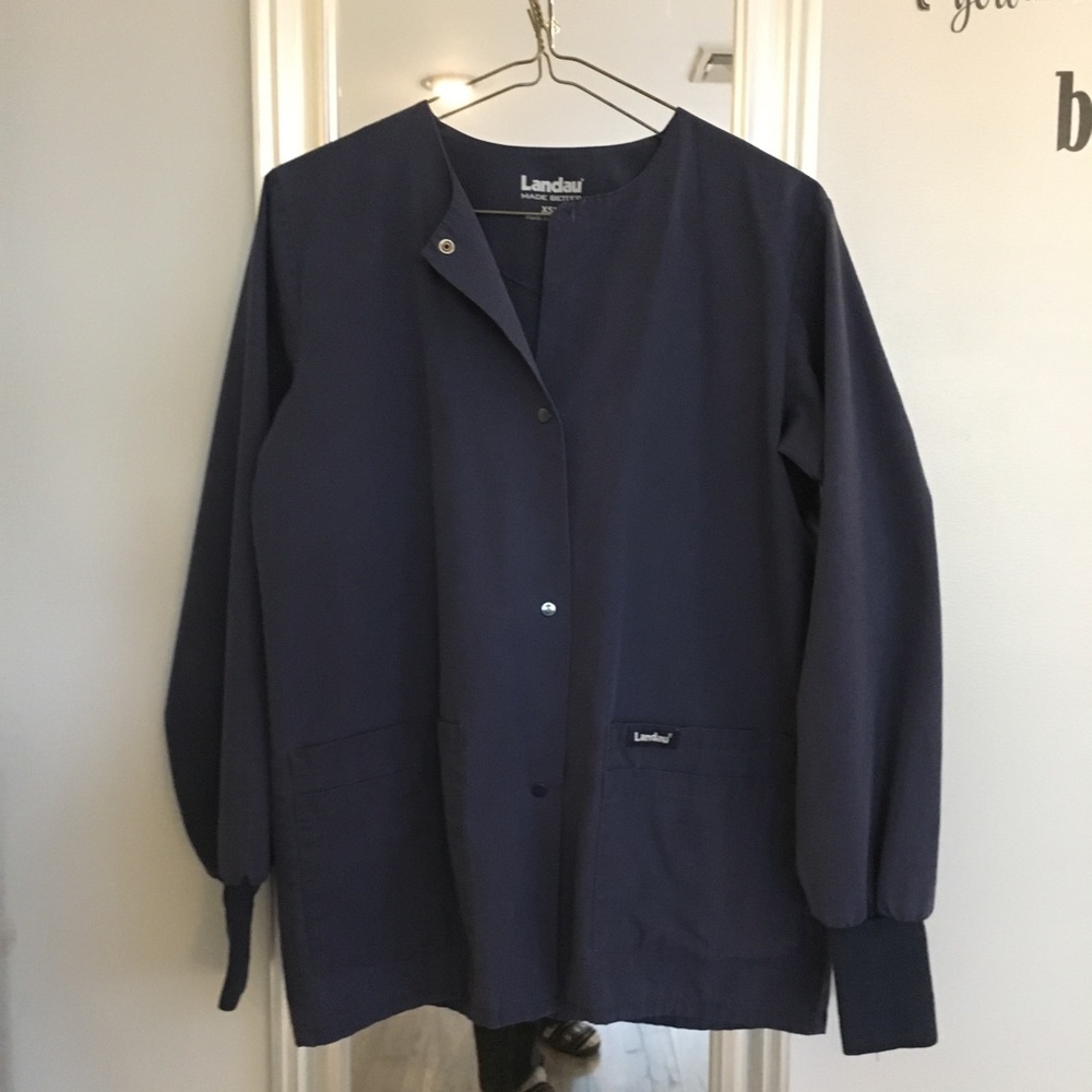 Navy scrub jacket